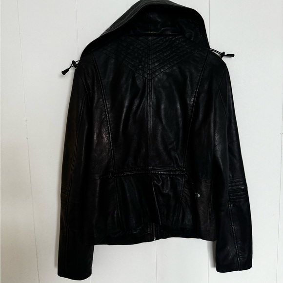 Lamb Skin Leather Jacket Motorcycle - Picture 7 of 12
